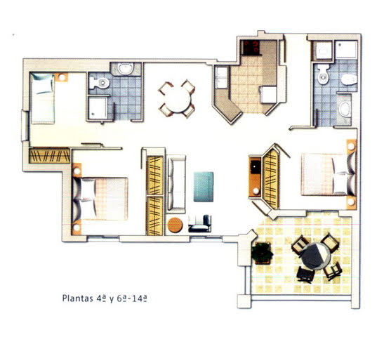 Apartament z widokiem na morze w Las Atallyas, plaża Los Locos, Torrevieja